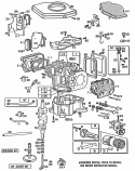 CylCyl HeadsPistonSump Diagram and Parts List for 400707-0112-01  Briggs and Stratton Engine